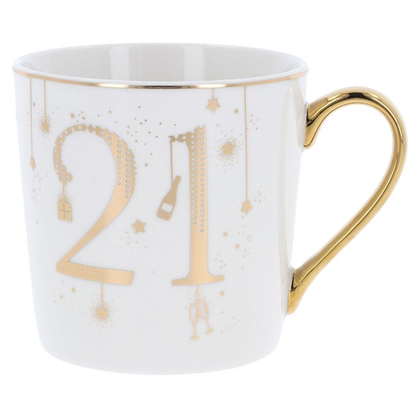 Star Birthday Collection Mug Age 21
