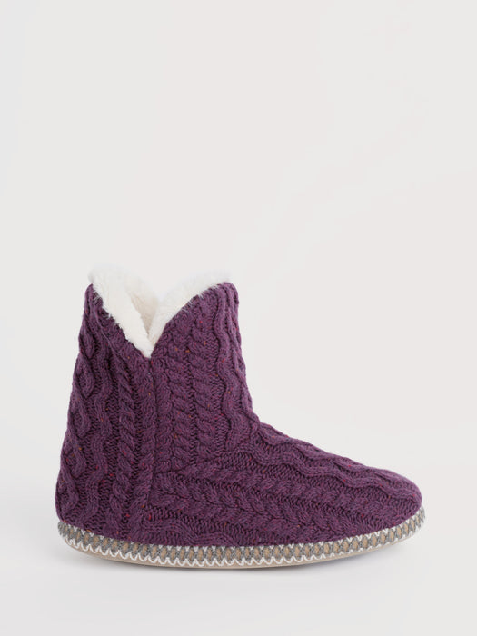Seasalt Women's Starry Night Slipper Bootie In Grape