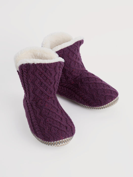 Seasalt Women's Starry Night Slipper Bootie In Grape