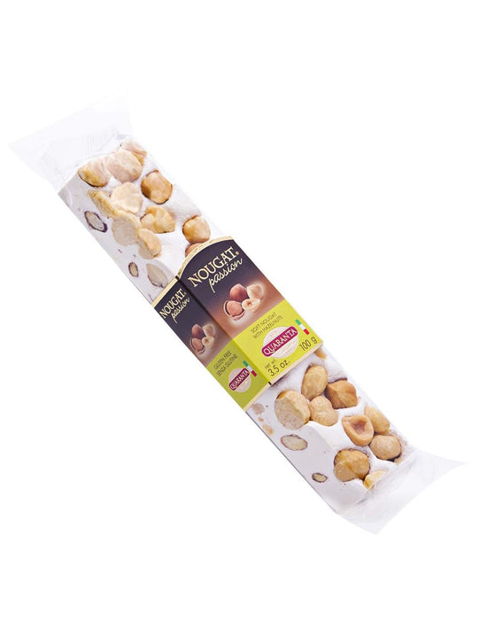 Quaranta Italian Nougat Torrone Tenero Con Nocciole 100g