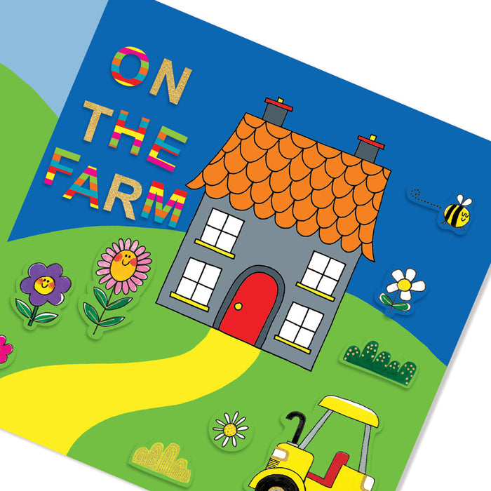 Rachel Ellen Sticker Scene And Colouring Activity Book - On The Farm