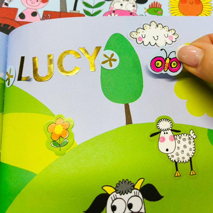 Rachel Ellen Sticker Scene And Colouring Activity Book - On The Farm