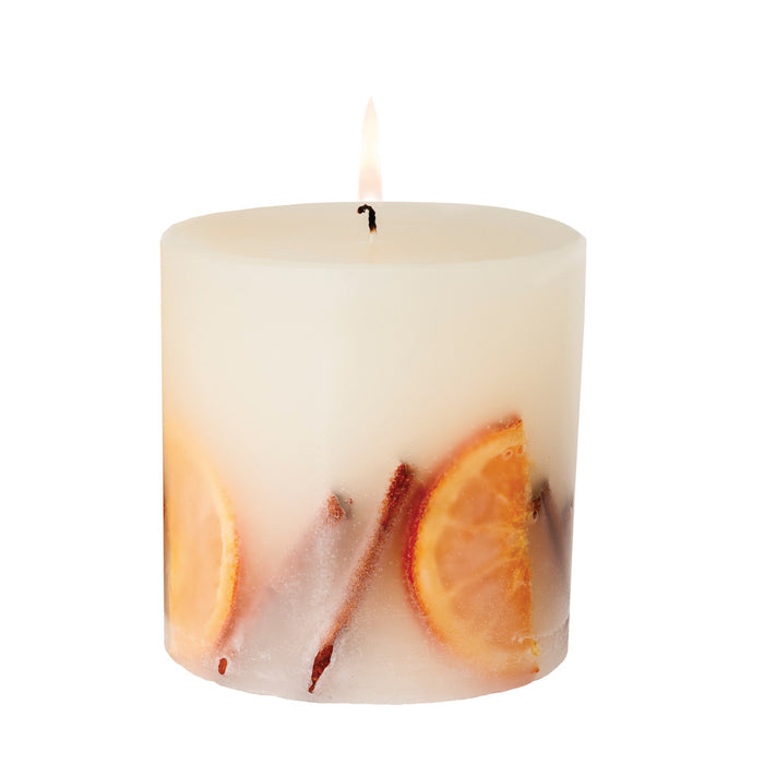 Stoneglow Seasonal Collection Festive Wishes Fat Pillar Botanical Scented Candle