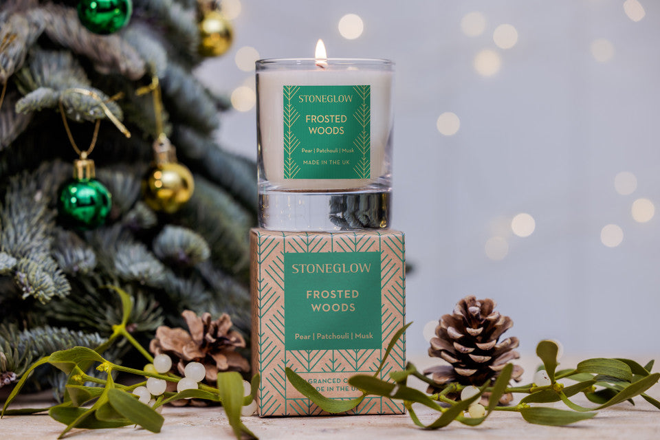 Stoneglow Seasonal Collection Frosted Woods Soy Wax Scented Candle