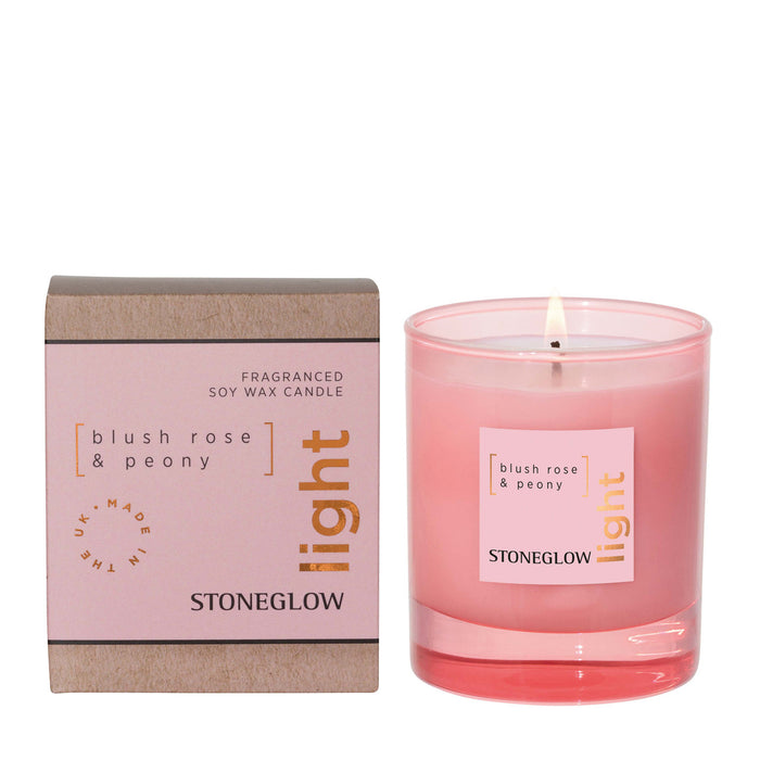 Stoneglow Elements Light Blush Rose & Peony Scented Candle