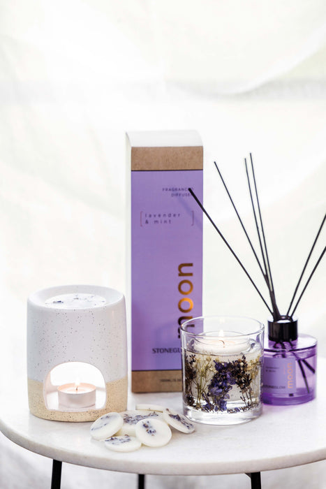 Stoneglow Elements Moon Lavender & Mint Boxed Tumbler Scented Candle