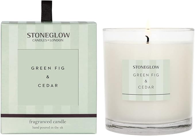 Stoneglow Modern Classics Green Fig & Cedar Scented Candle Boxed Tumbler