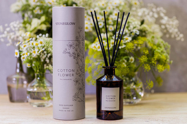 Stoneglow The Walled Garden Cotton Flower Scented Reed Diffuser