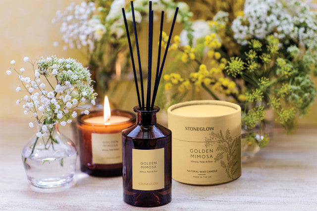 Stoneglow The Walled Garden Golden Mimosa Scented Reed Diffuser