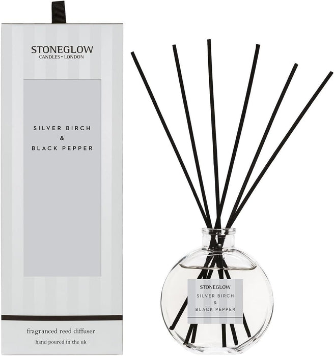 Stoneglow Modern Classics Silver Birch & Black Pepper Reed Diffuser