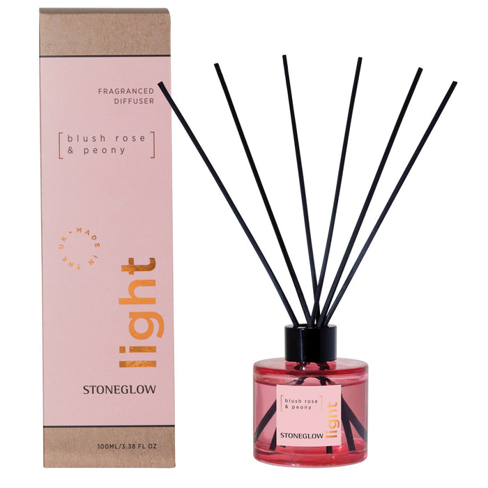 Stoneglow Elements Light Blush Rose & Peony Reed Diffuser