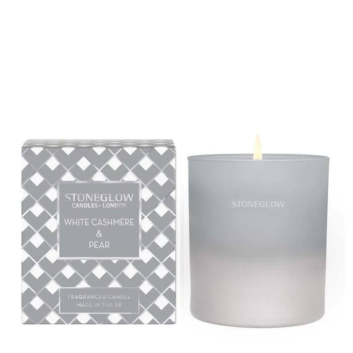 Stoneglow Seasonal Collection White Cashmere & Pear Scented Candle Wax Tumbler