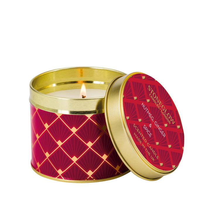 Stoneglow Seasonal Collection Nutmeg, Ginger & Spice Scented Candle Tin