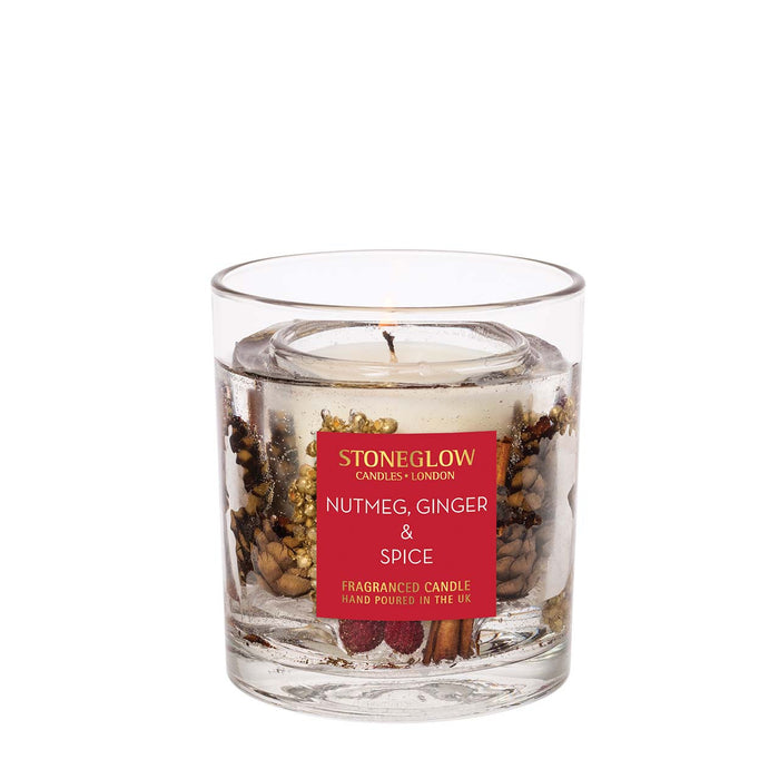 Stoneglow Seasonal Collection Nutmeg, Ginger & Spice Natural Wax Scented Candle Gel Tumbler