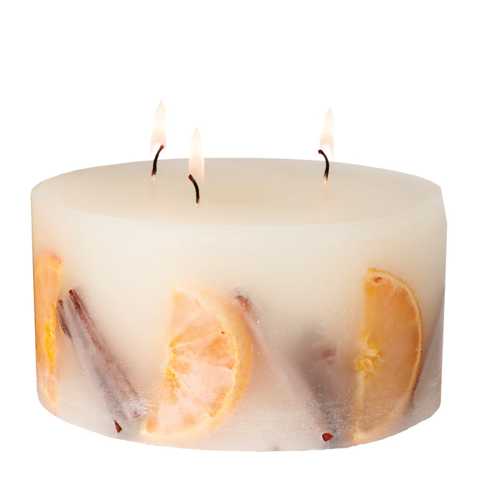 Stoneglow Seasonal Collection Cinnamon & Orange Scented Candle 3-Wick Pillar