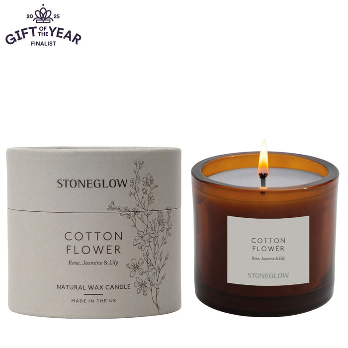 Stoneglow Cotton Flower Boxed Tumbler Scented Candle