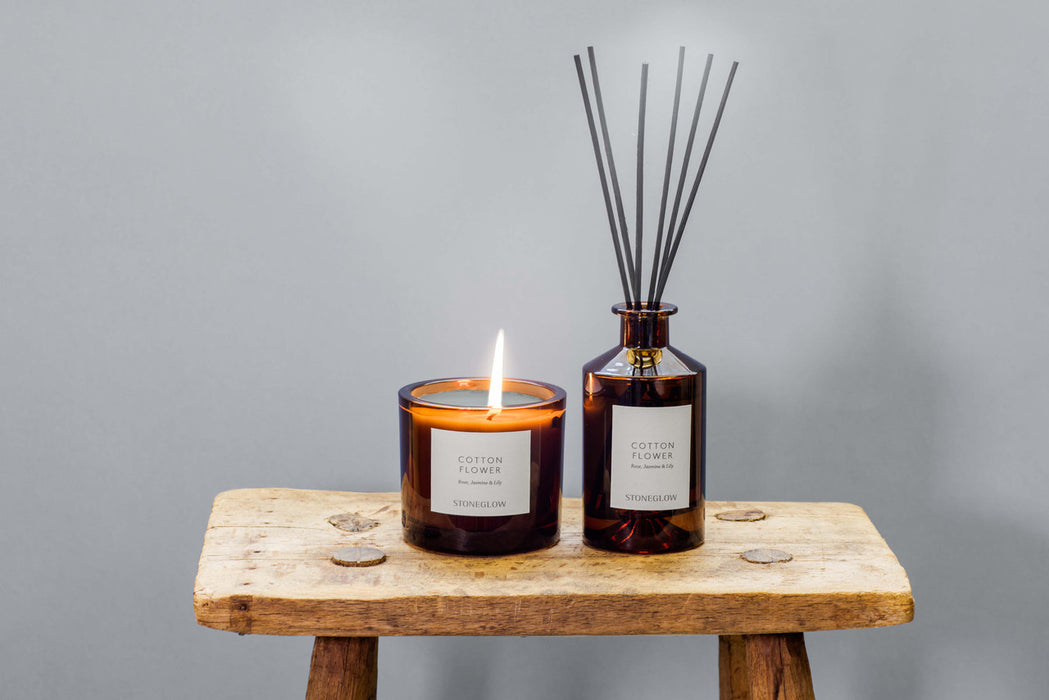 Stoneglow Cotton Flower Boxed Tumbler Scented Candle