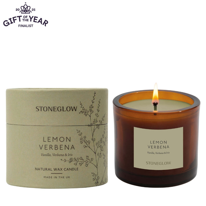 Stoneglow Lemon Verbena Boxed Tumbler Scented Candle