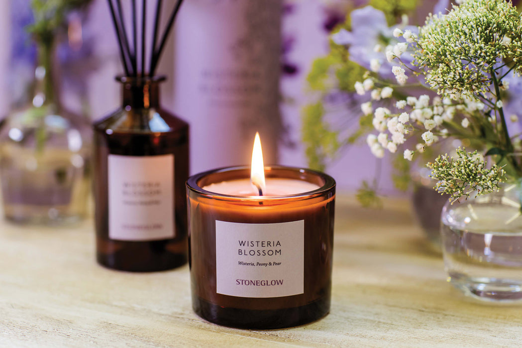 Stoneglow Wisteria Blossom Boxed Tumbler Scented Candle