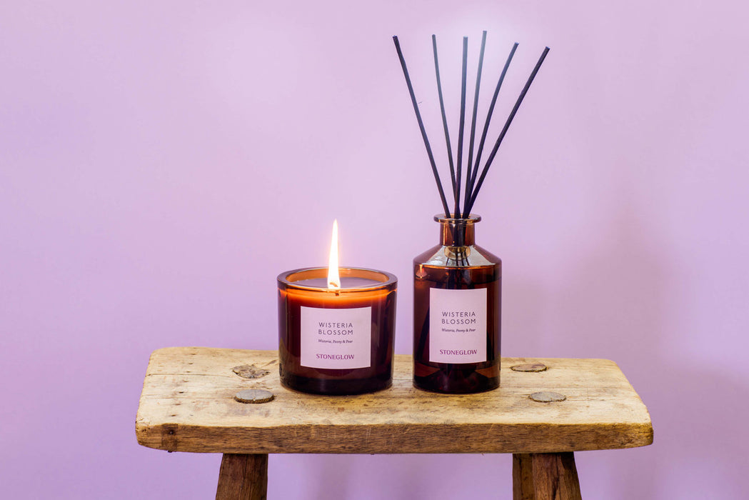 Stoneglow Wisteria Blossom Boxed Tumbler Scented Candle