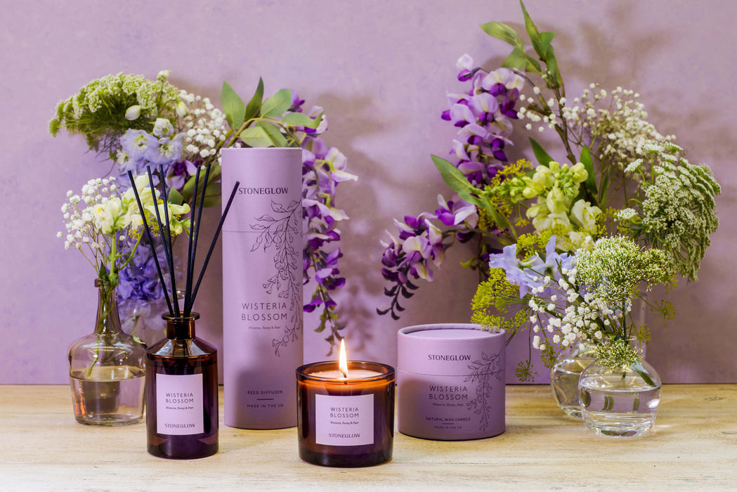 Stoneglow Wisteria Blossom Boxed Tumbler Scented Candle