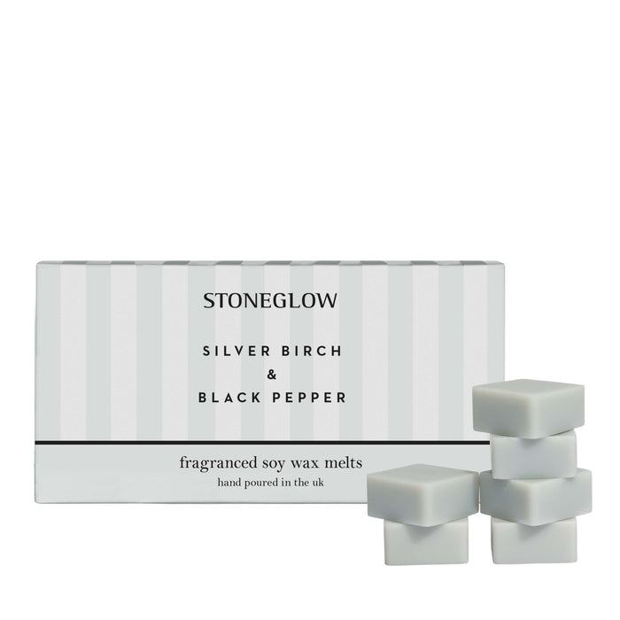 Stoneglow Modern Classics Silver Birch & Black Pepper Soy Wax Melts