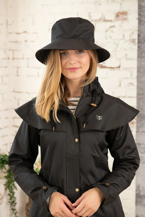 Lighthouse Storm Rain Hat In Black