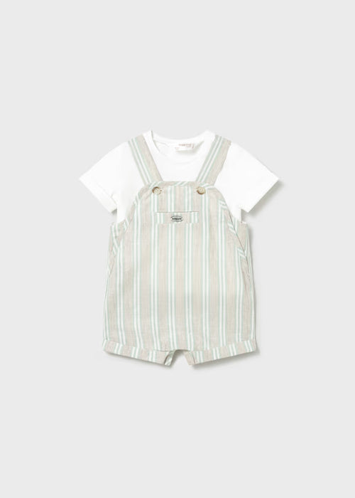 Mayoral Layette Striped Dungaree Set Newborn