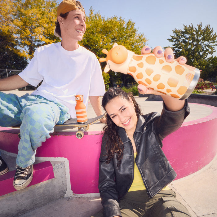 SuckUK Giraffe Bestie Water Bottle