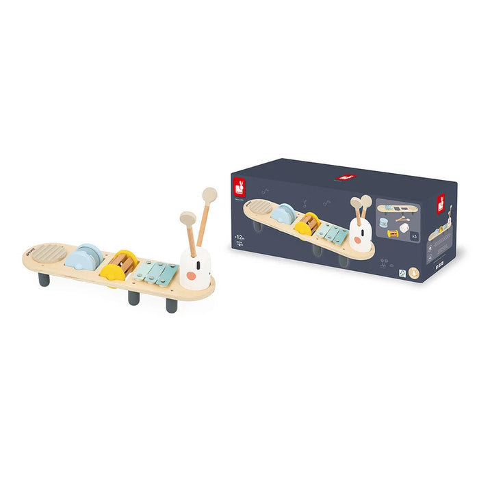 Janod Sweet Cocoon Caterpillar Musical Stand