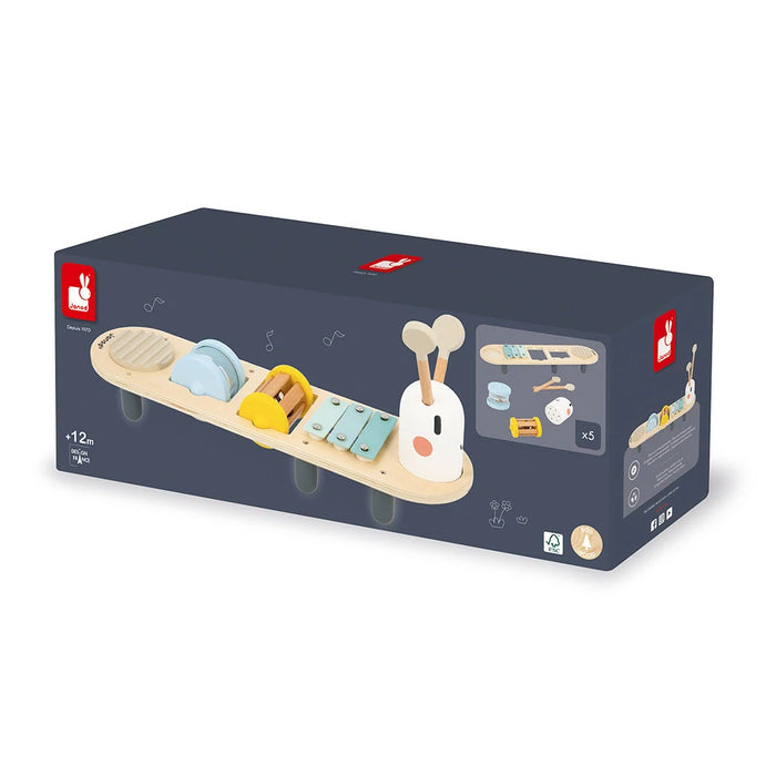 Janod Sweet Cocoon Caterpillar Musical Stand