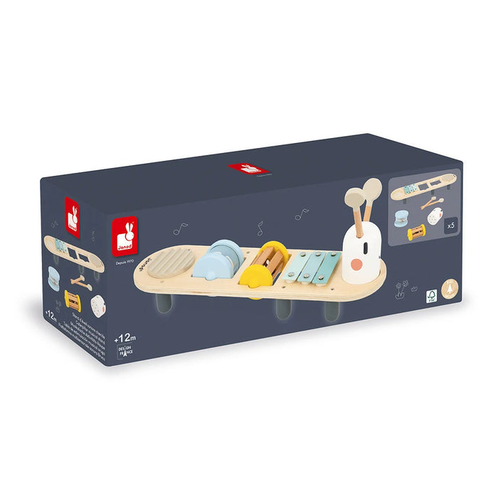 Janod Sweet Cocoon Caterpillar Musical Stand