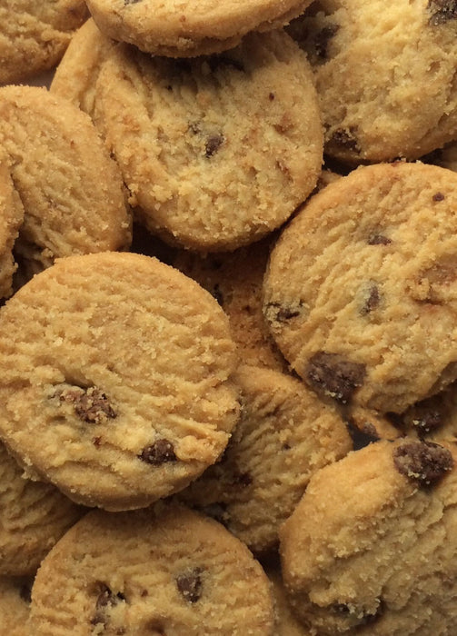 Churchill's Sweet Santa Tin Filled with Mini Chocolate Chip Shortbread