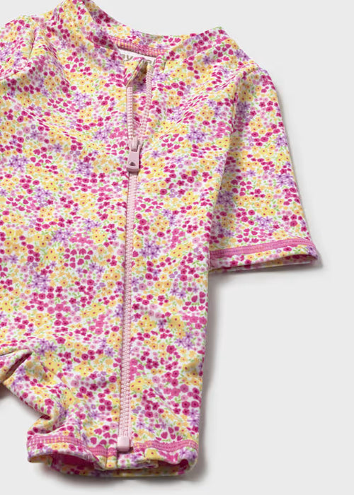 Mayoral Layette Boys Rose Bathing Bodysuit With Hat