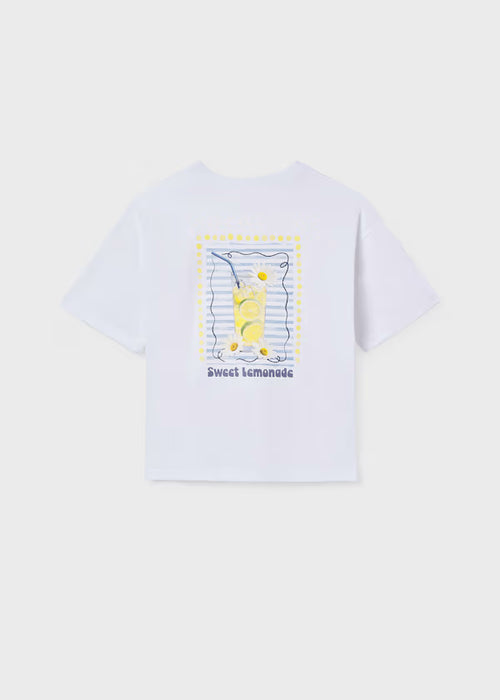 Mayoral Girls Short Sleeve White T-Shirt