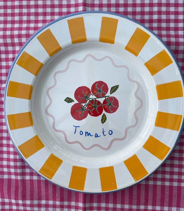 Talking Tables Tomato  Enamel Plate 25cm