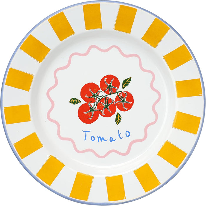 Talking Tables Tomato  Enamel Plate 25cm