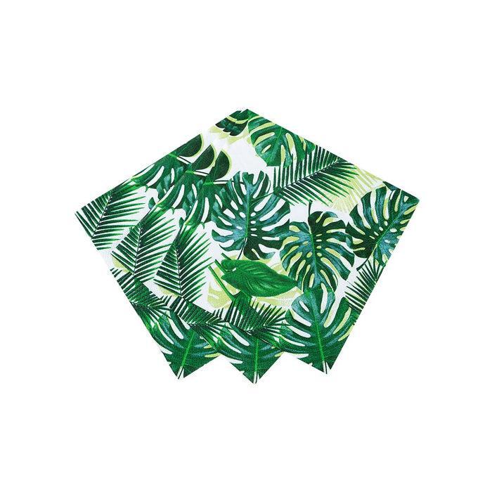 Talking Tables Tropical Fiesta Palm Leaf Cocktail Napkins 20 Pack