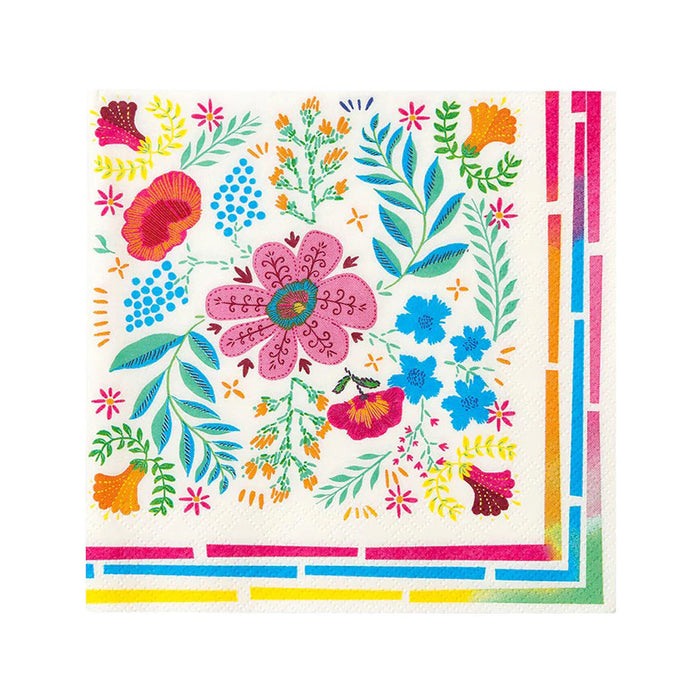 Talking Tables Bright Floral Paper Napkins 20 Pack