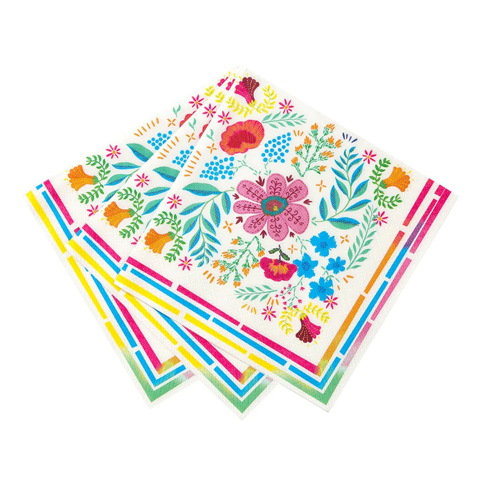 Talking Tables Bright Floral Paper Napkins 20 Pack