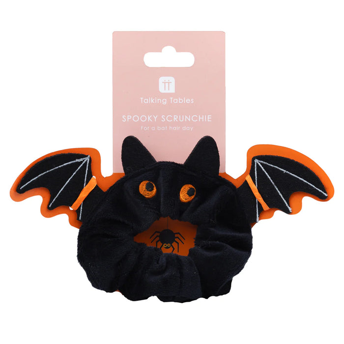 Talking Tables Halloween Black & Orange Bat Hair Scrunchie