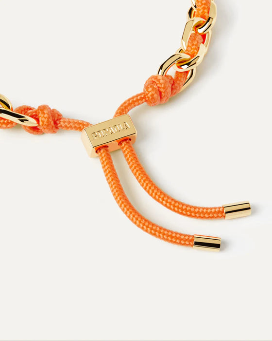PDPAOLA Tangerine Rope and Chain Bracelet Gold