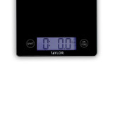 KitchenCraft Taylor Digital Dual Glass Kitchen Scale, 5kg / 5000ml, Black