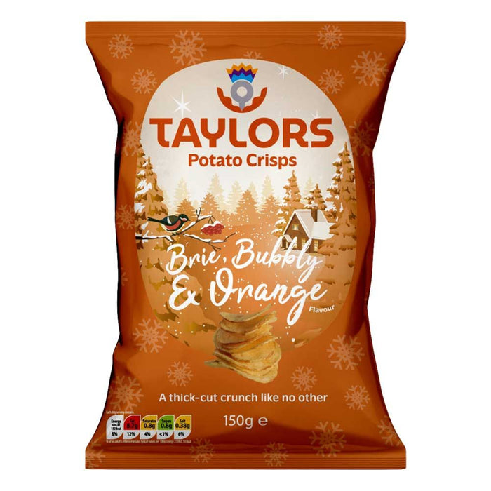 Taylors Brie, Bubbly & Orange Flavoured Crisps