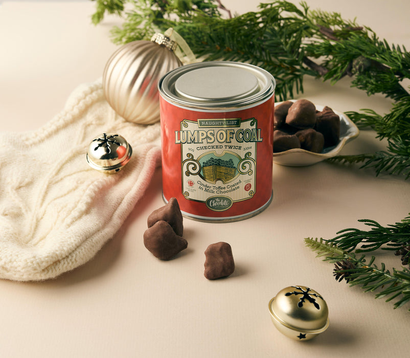 The Chocolate Gift Company Lumps Of Coal Red Tin