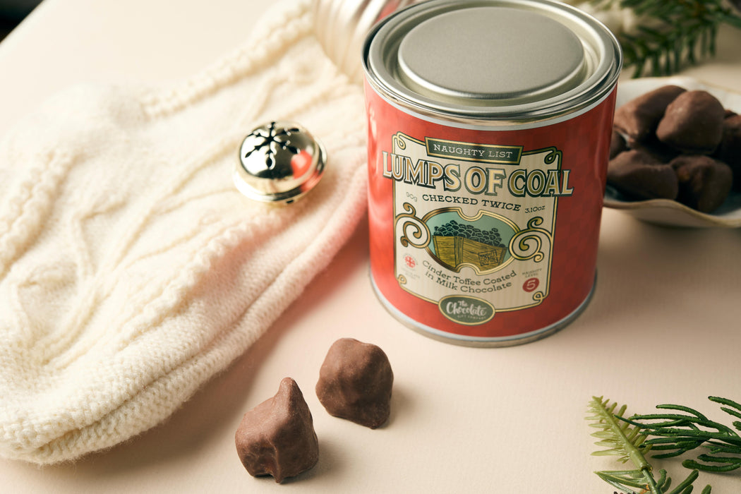 The Chocolate Gift Company Lumps Of Coal Red Tin