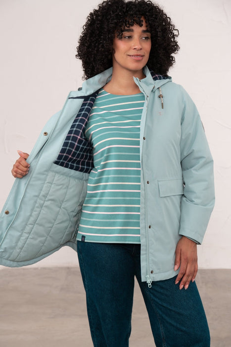 Lighthouse Women's Tess Coat In Duck Egg