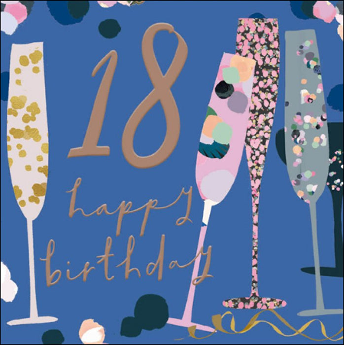 Woodmansterne '18 Happy Birthday' Birthday Card