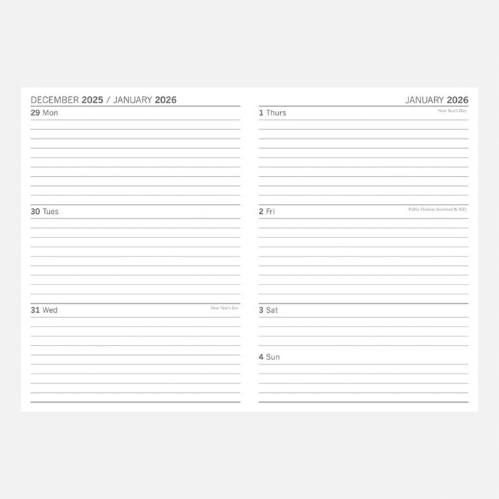 The Gifted Stationery Company 2026 Padded Diary - Endless Summer