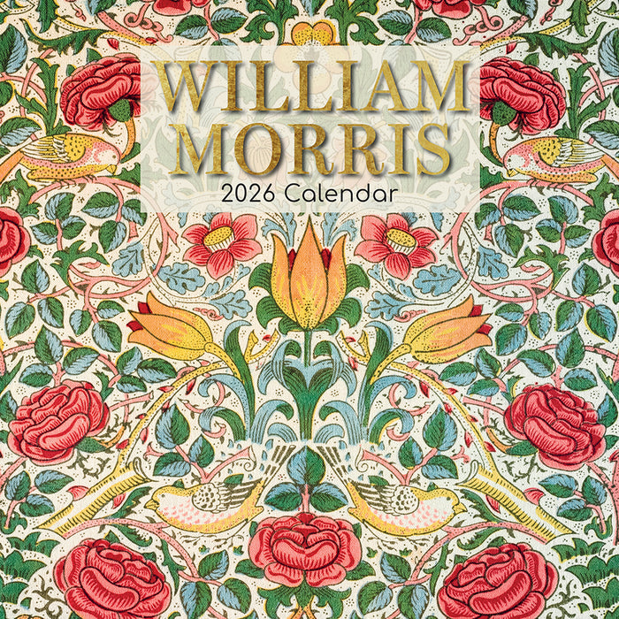 The Gifted Stationery Company 2026 Square Wall Calendar - William Morris